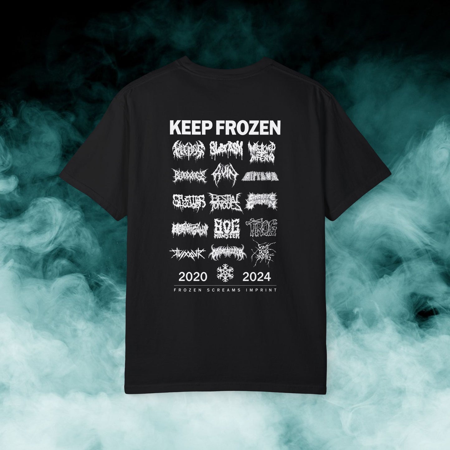 Frozen Screams Imprint "4-year Anniversary Roster" T-shirt (Merch)
