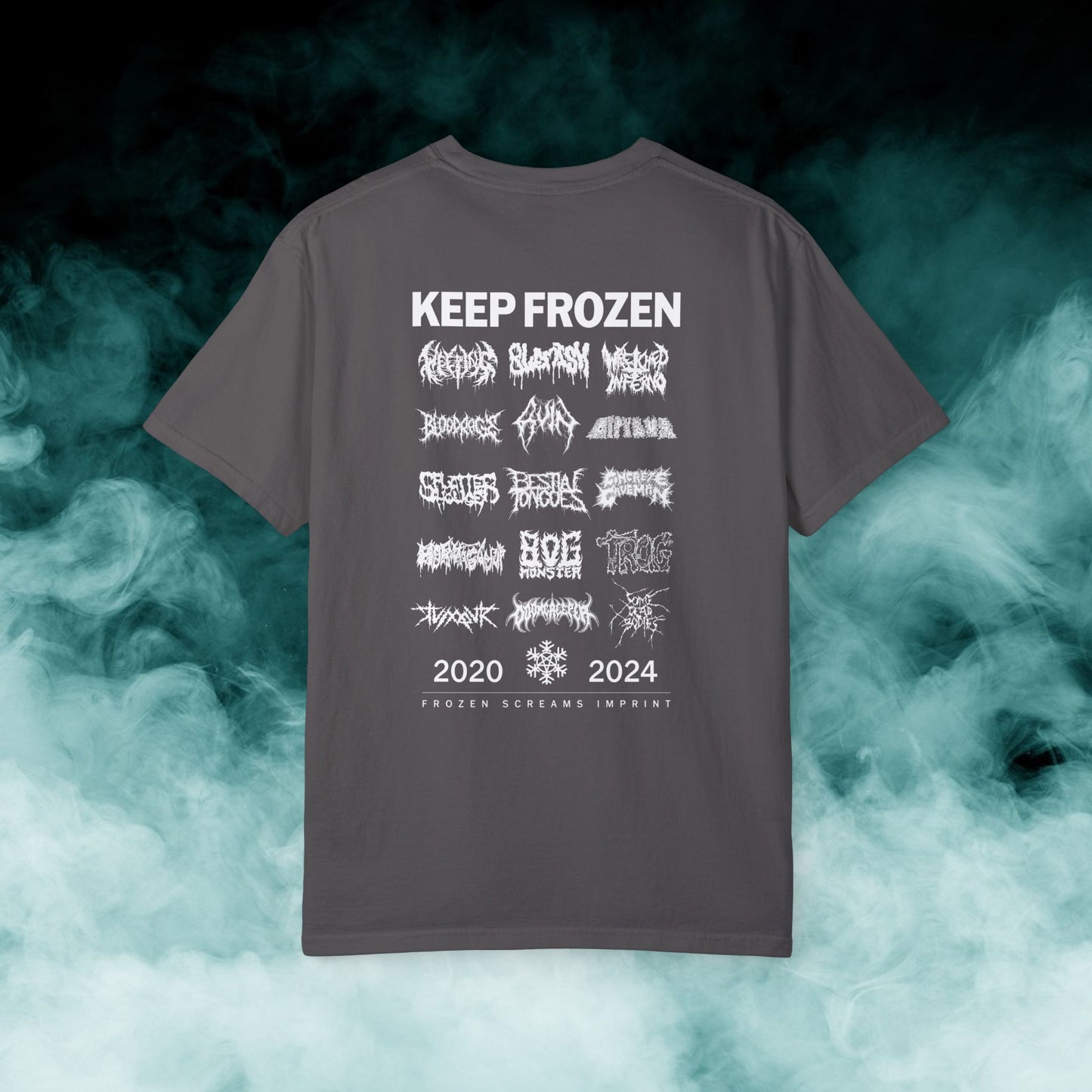 Frozen Screams Imprint "4-year Anniversary Roster" T-shirt (Merch)