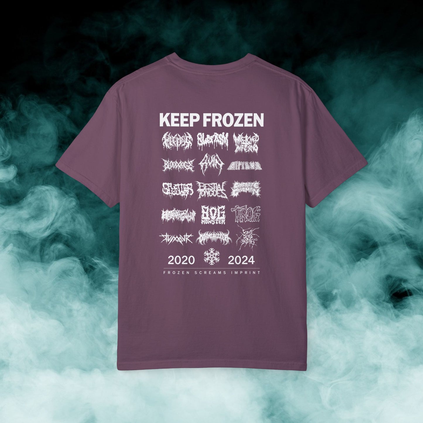 Frozen Screams Imprint "4-year Anniversary Roster" T-shirt (Merch)