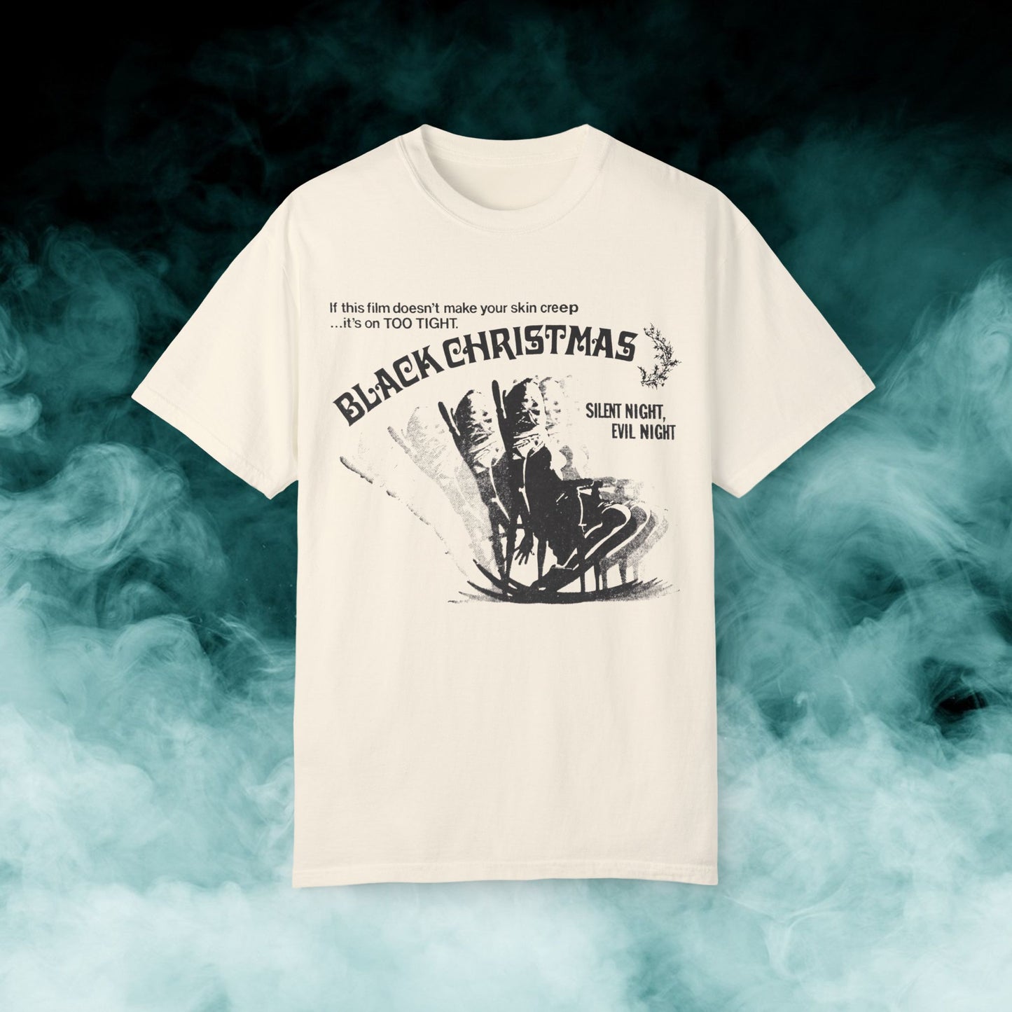 Black Christmas "Silent Night, Evil Night" Horror Movie T-shirt (Merch)
