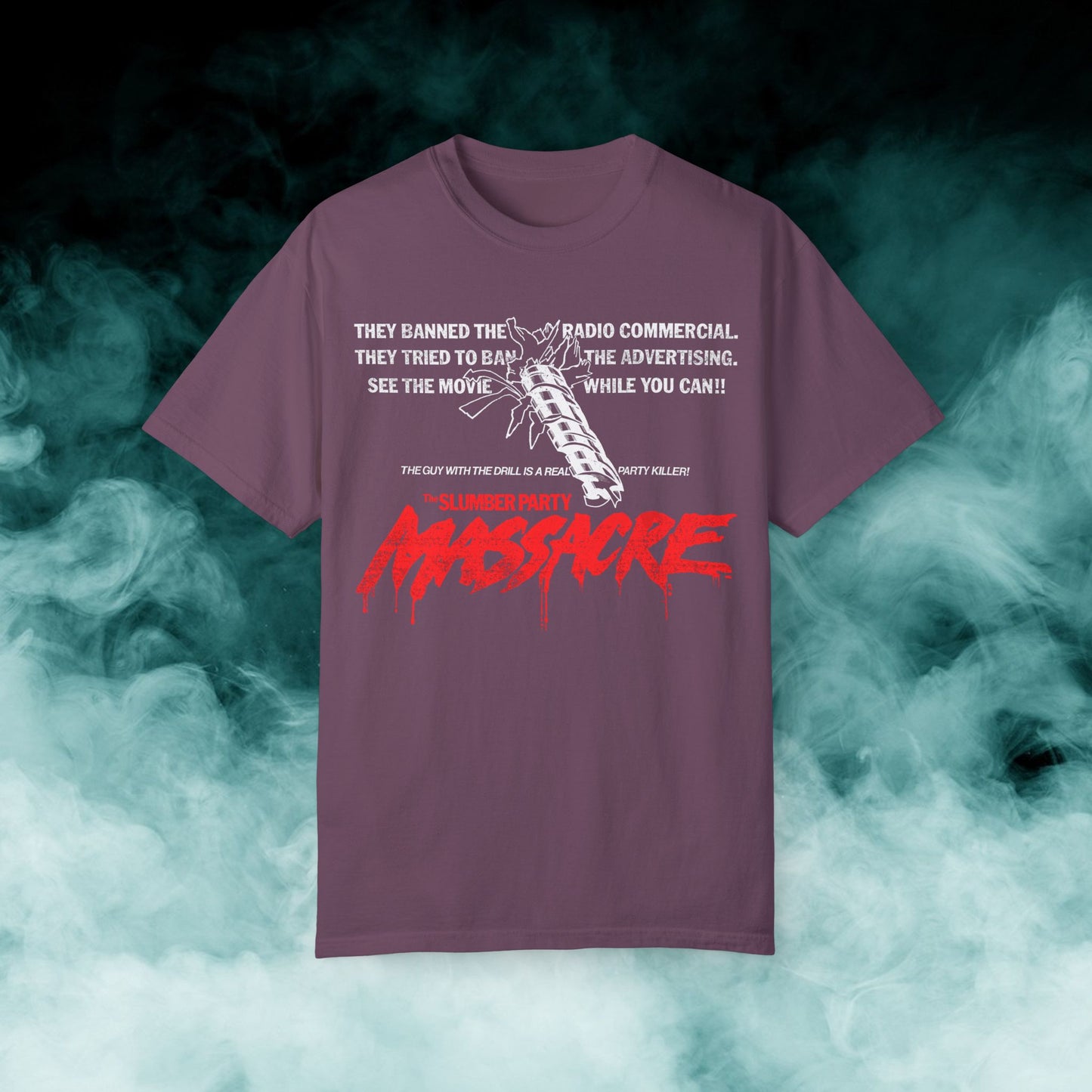 Slumber Party Massacre "Party Killer!" Horror Movie T-shirt (Merch)