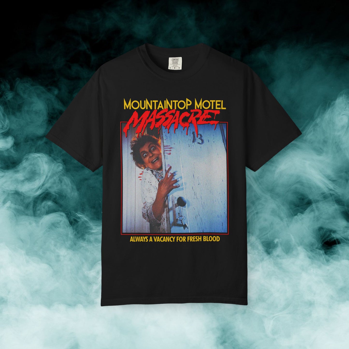 Mountaintop Motel Massacre Horror Movie T-shirt (Merch)