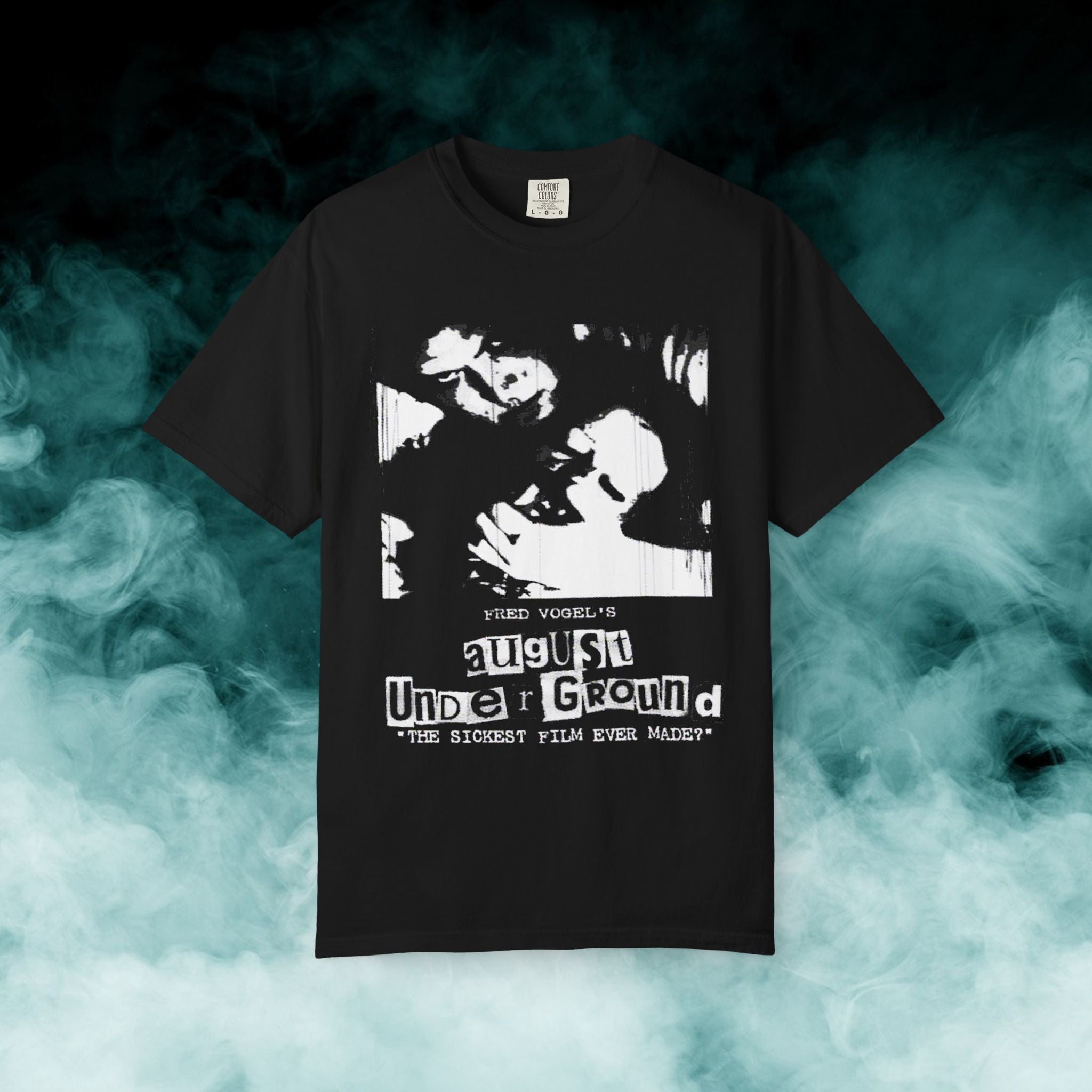 August Underground Horror Movie T-shirt (Merch) – Iron Fortress Records ...