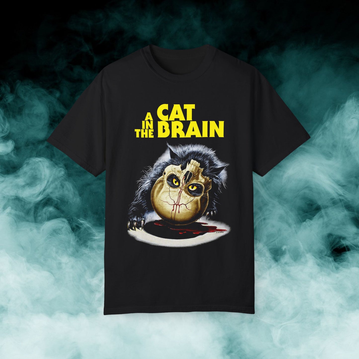 A Cat in the Brain Horror Movie T-shirt (Merch)