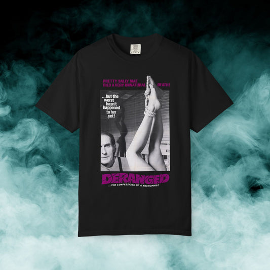 Deranged Horror Movie T-shirt (Merch)