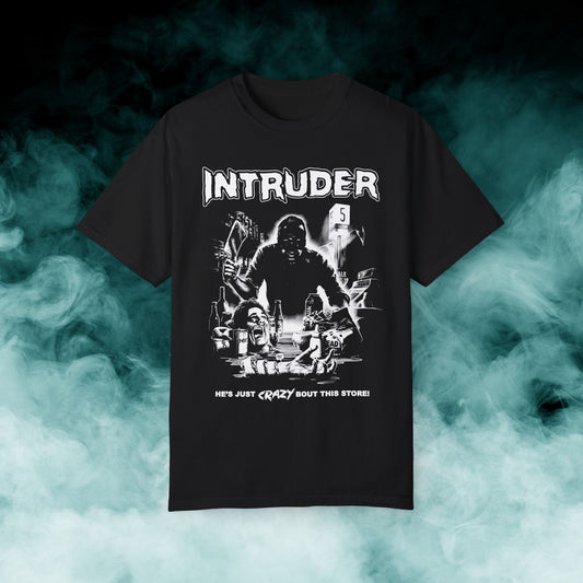 Intuder "black & white" Horror Movie T-shirt (Merch)