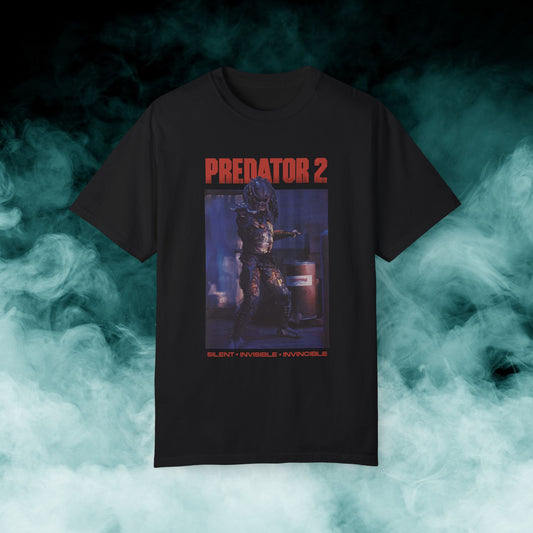 Predator 2 "Silent, Invisible, Invincible" Action/Sci-fi Movie T-shirt (Merch)