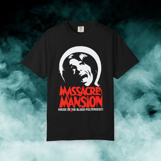 Massacre Mansion Horror Movie T-shirt (Merch)