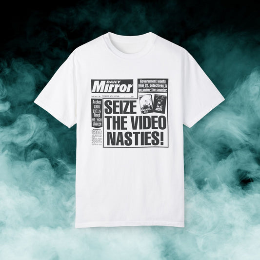 Seize the Video Nasties Horror Movie T-shirt (Merch)