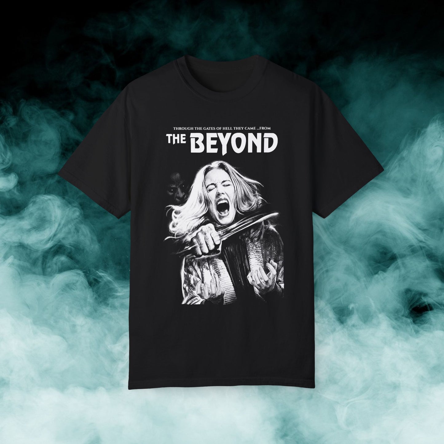 The Beyond "black & white" Horror Movie T-shirt (Merch)