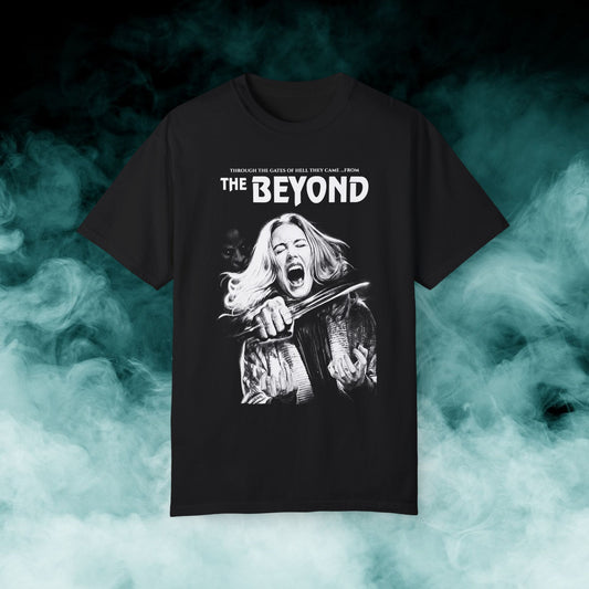 The Beyond "black & white" Horror Movie T-shirt (Merch)