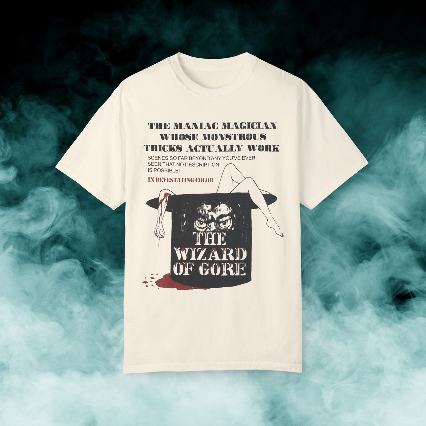 The Wizard of Gore "The maniac magician" Horror Movie T-shirt (Merch)