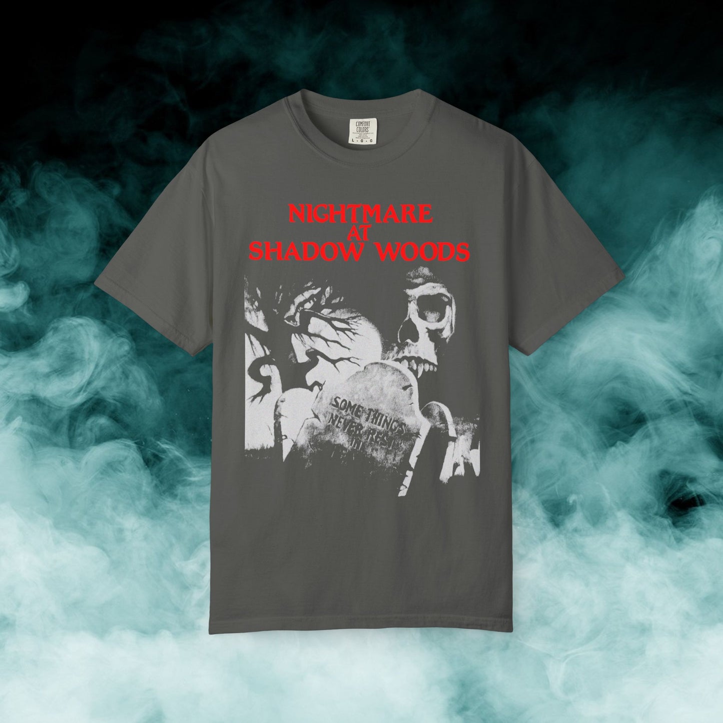 Nightmare at Shadow Woods Horror Movie T-shirt (Merch)