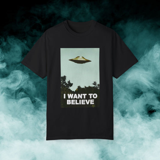 I Want to Believe Sci-fi T-shirt (Merch)