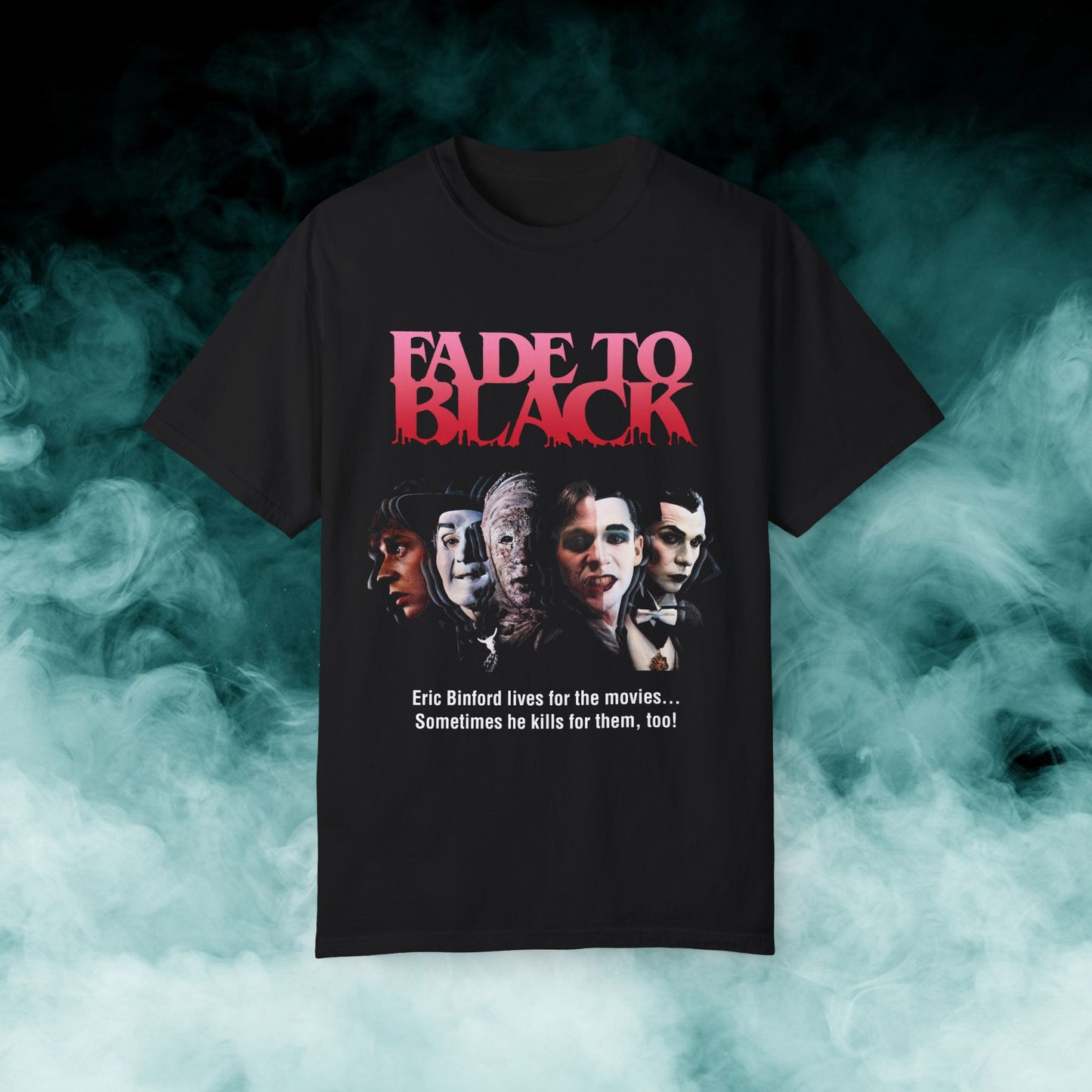 Fade to Black V2 Horror Movie T-shirt (Merch)