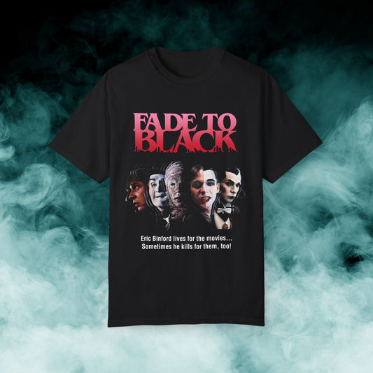 Fade to Black V2 Horror Movie T-shirt (Merch)