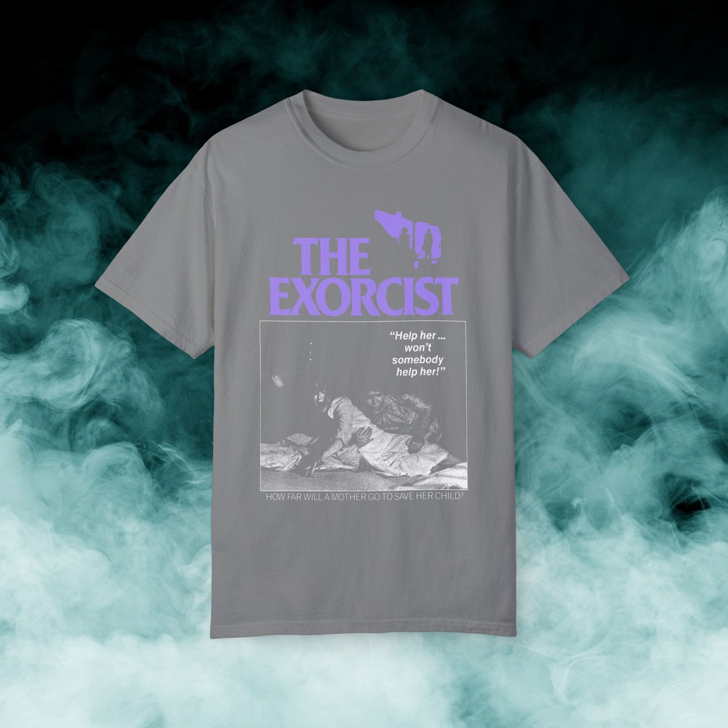 The Exorcist "How far will a mother go..." Horror Movie T-shirt (Merch)