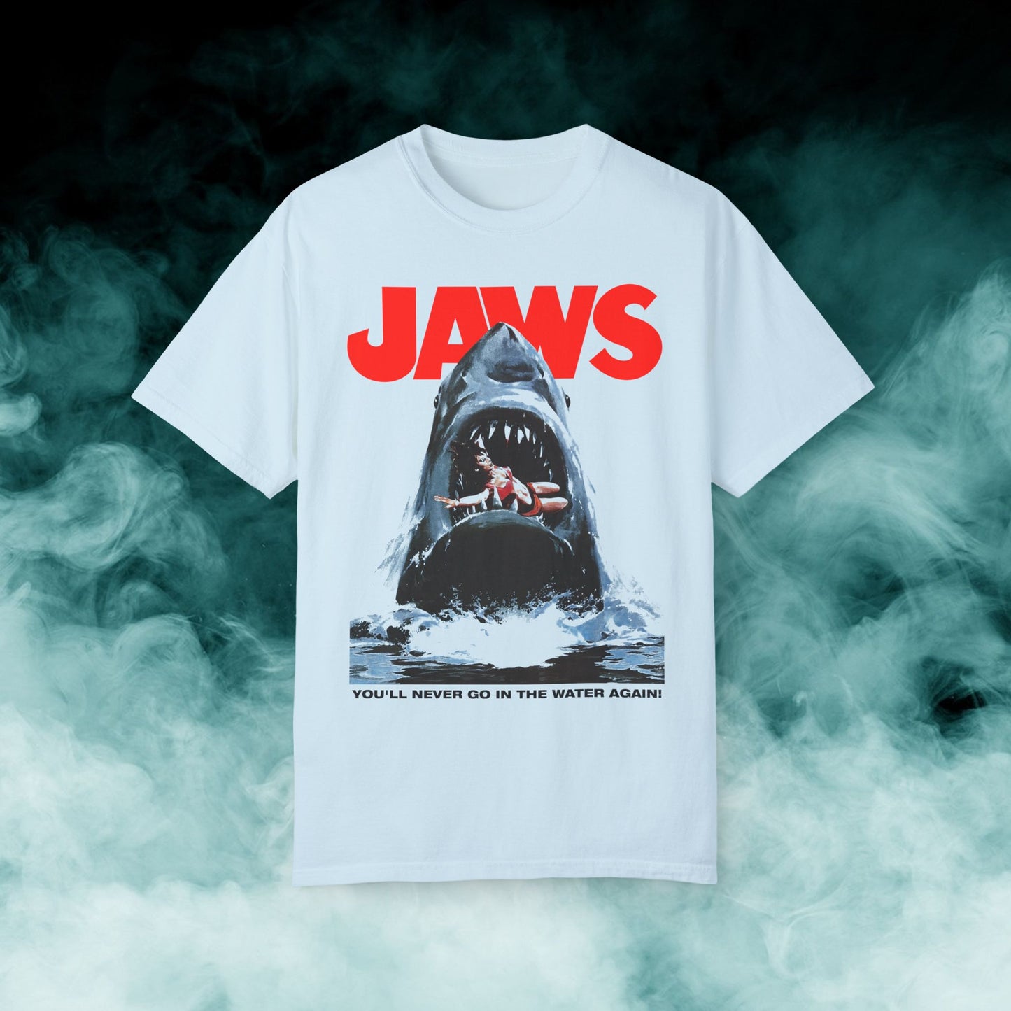 Jaws "You'll never go in the water again" Horror Movie T-shirt (Merch)