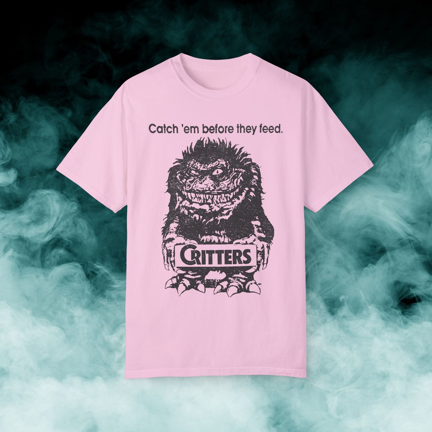 Critters "Catch em before they feed" Horror Movie T-shirt (Merch)