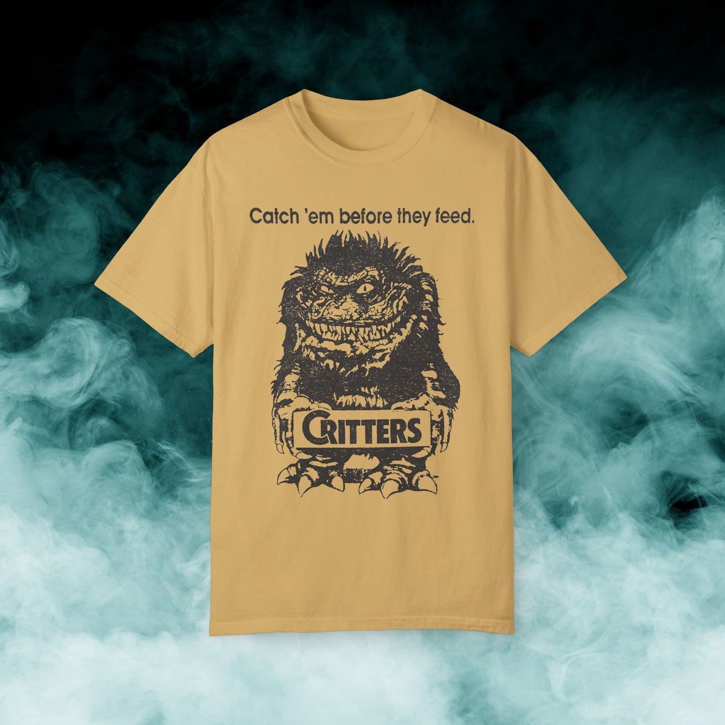 Critters "Catch em before they feed" Horror Movie T-shirt (Merch)