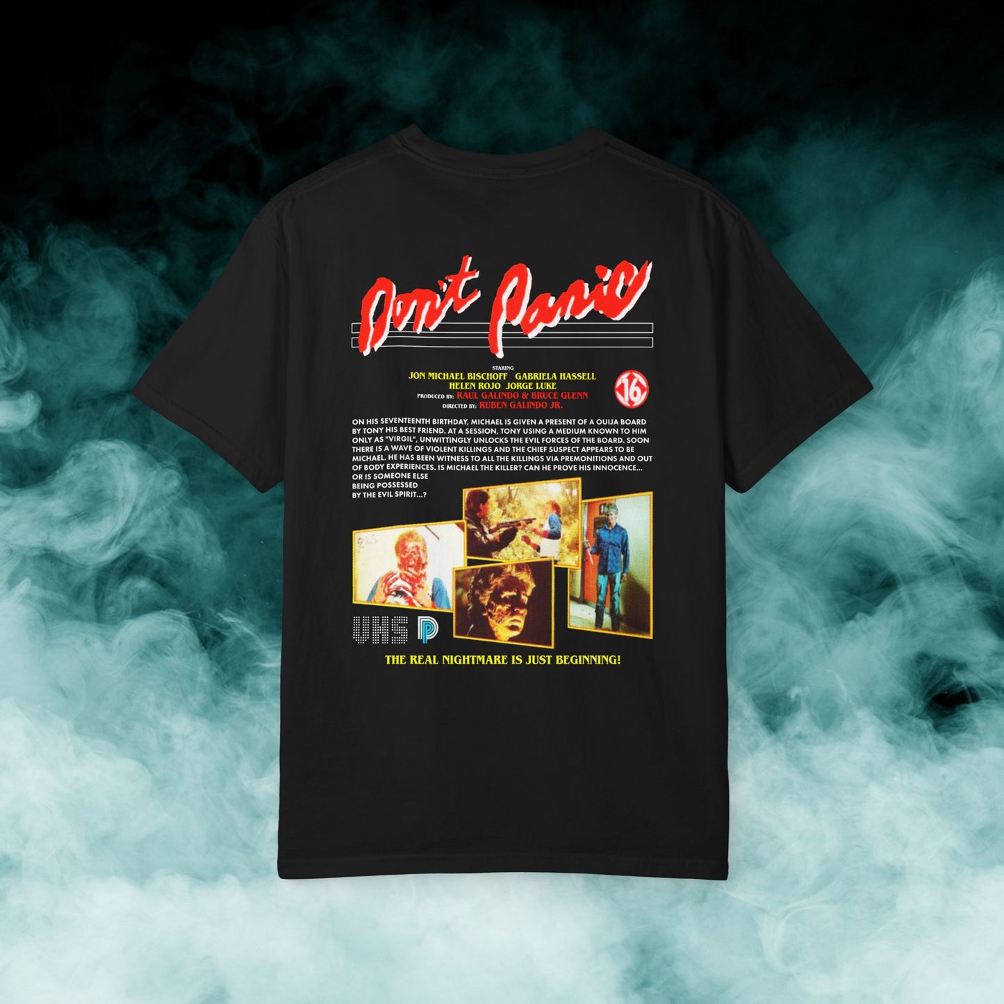 Don't Panic Horror Movie T-shirt