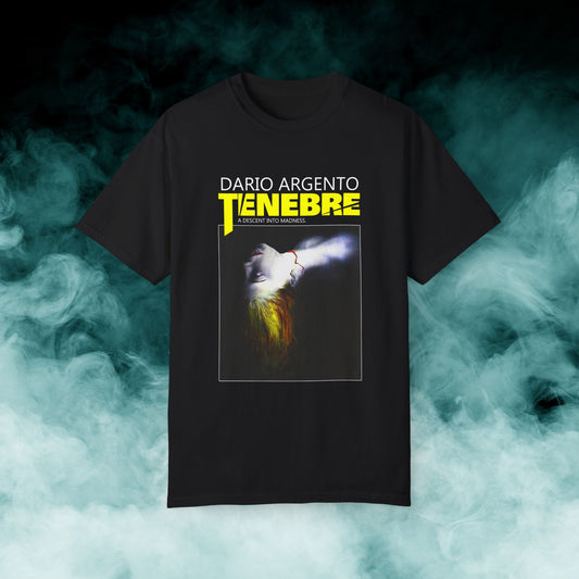 Dario Argento's Tenebre (yellow) Horror Movie T-shirt (Merch)