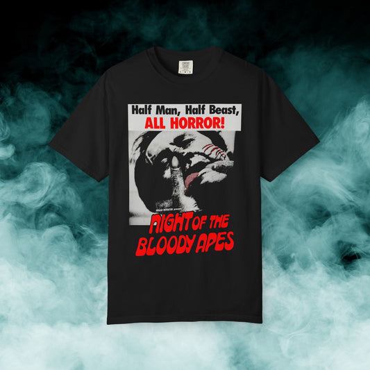 Night of the Bloody Apes Horror Movie T-shirt (Merch)