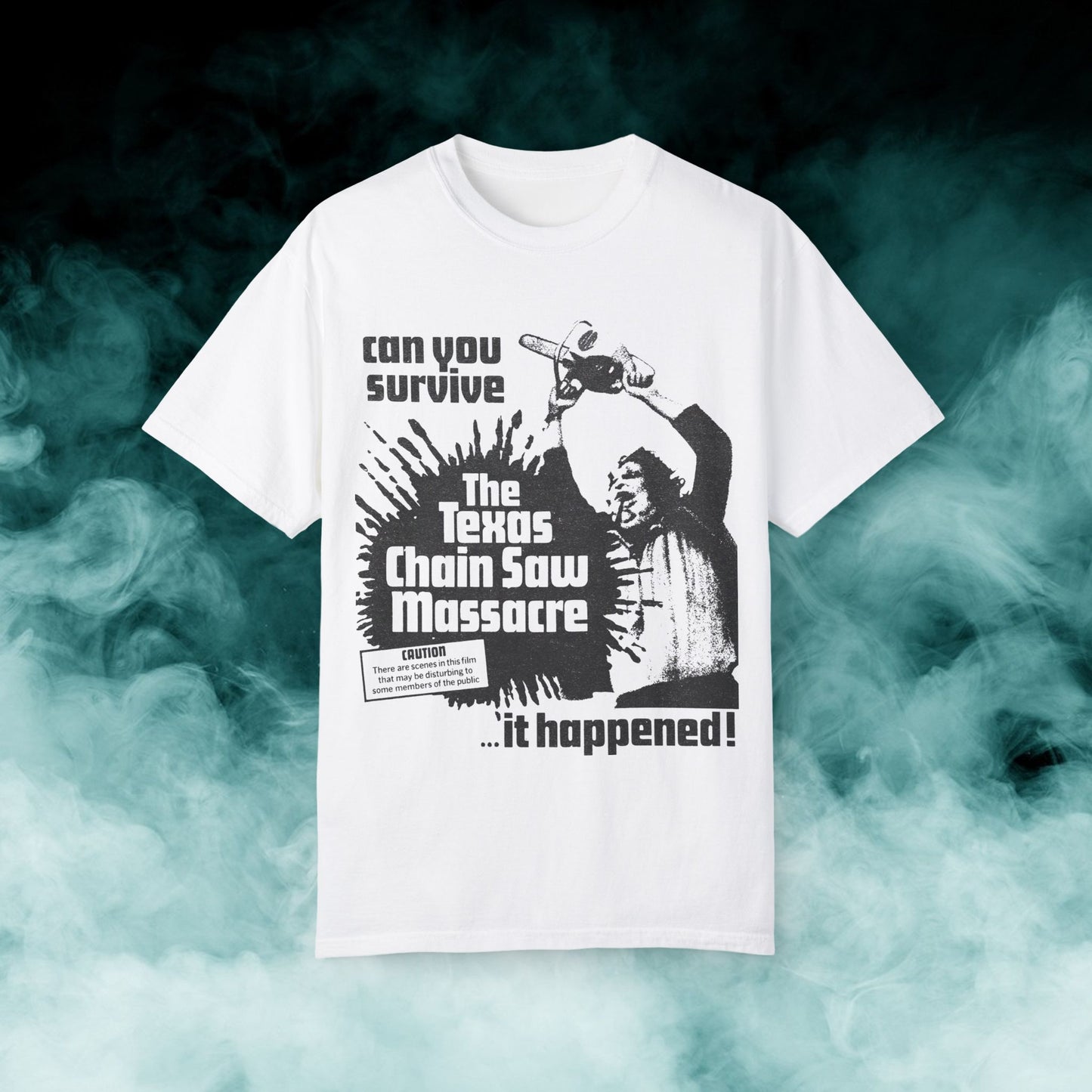 The Texas Chainsaw Massacre "It happened!" Horror Movie T-shirt (Merch)