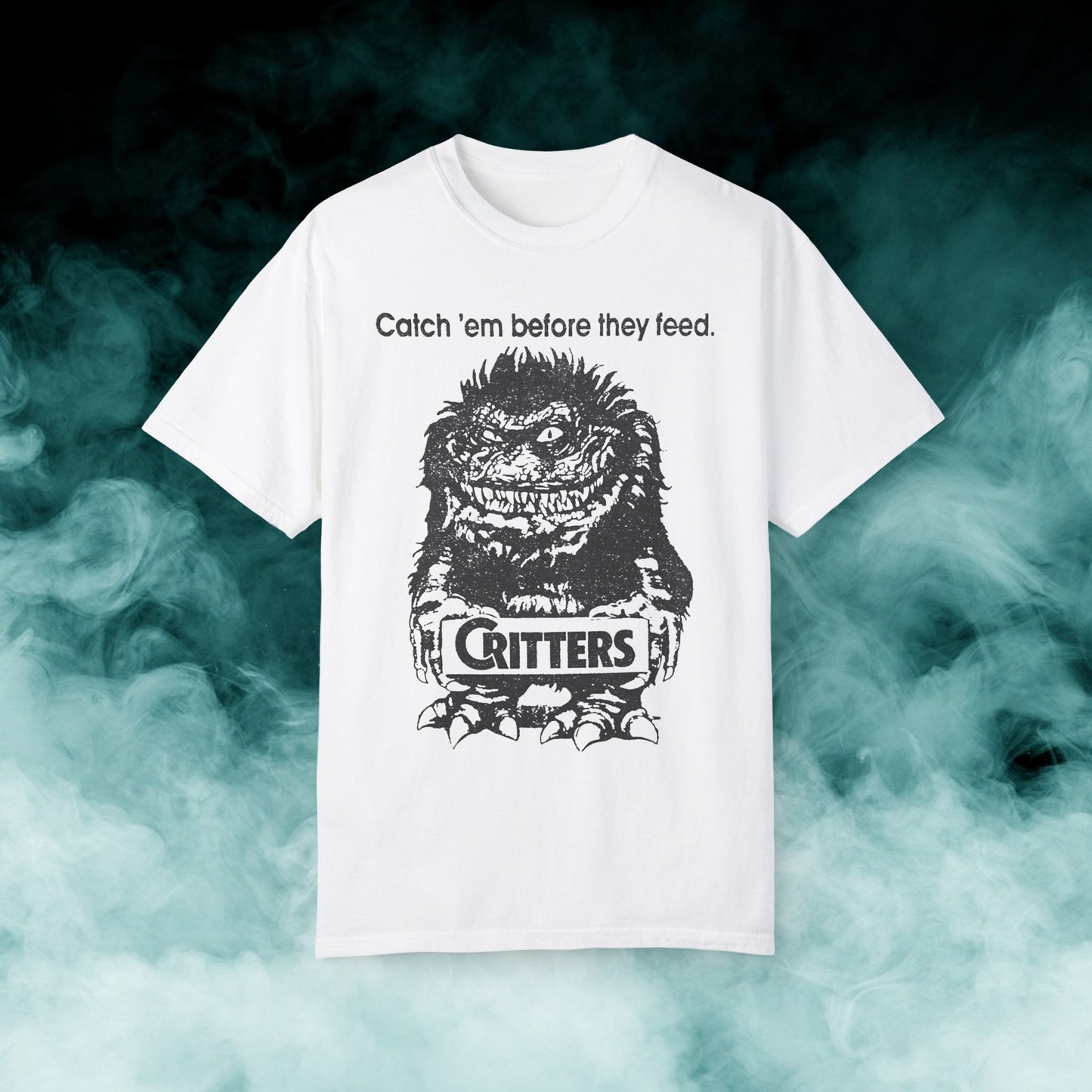 Critters "Catch em before they feed" Horror Movie T-shirt (Merch)