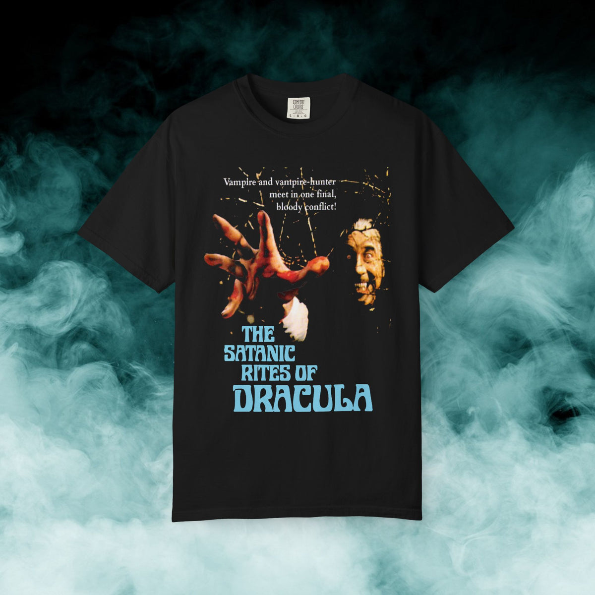 Satanic Merch The Satanic Rites of Dracula Horror Movie T-shirt (Merch) – Iron ...