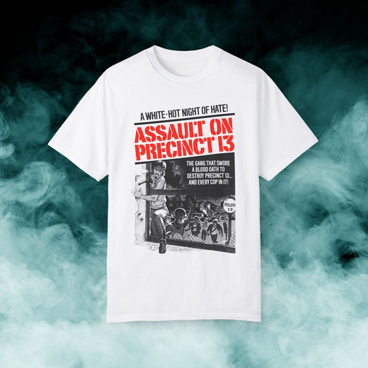 Assault on Precinct 13 "White Hot Night of Hate" Horror Movie T-shirt (Merch)