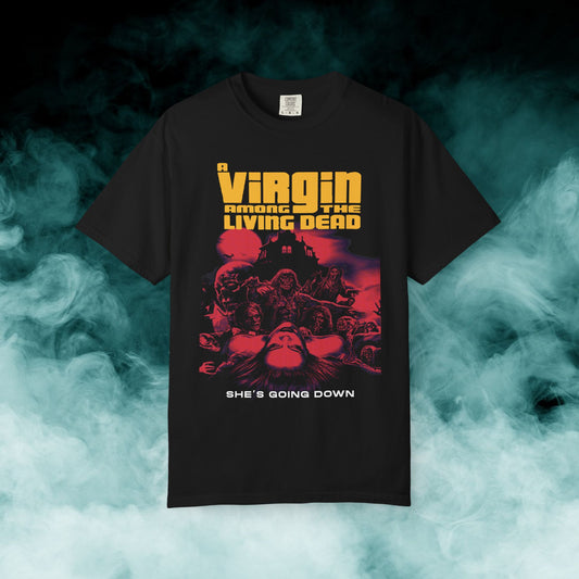 A Virgin Among the Living Dead Horror Movie T-shirt (Merch)