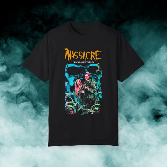 Massacre in Dinosaur Valley Horror Movie T-shirt (Merch)