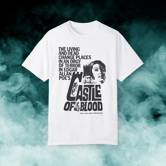 Castle of Blood Horror Movie T-shirt (Merch)