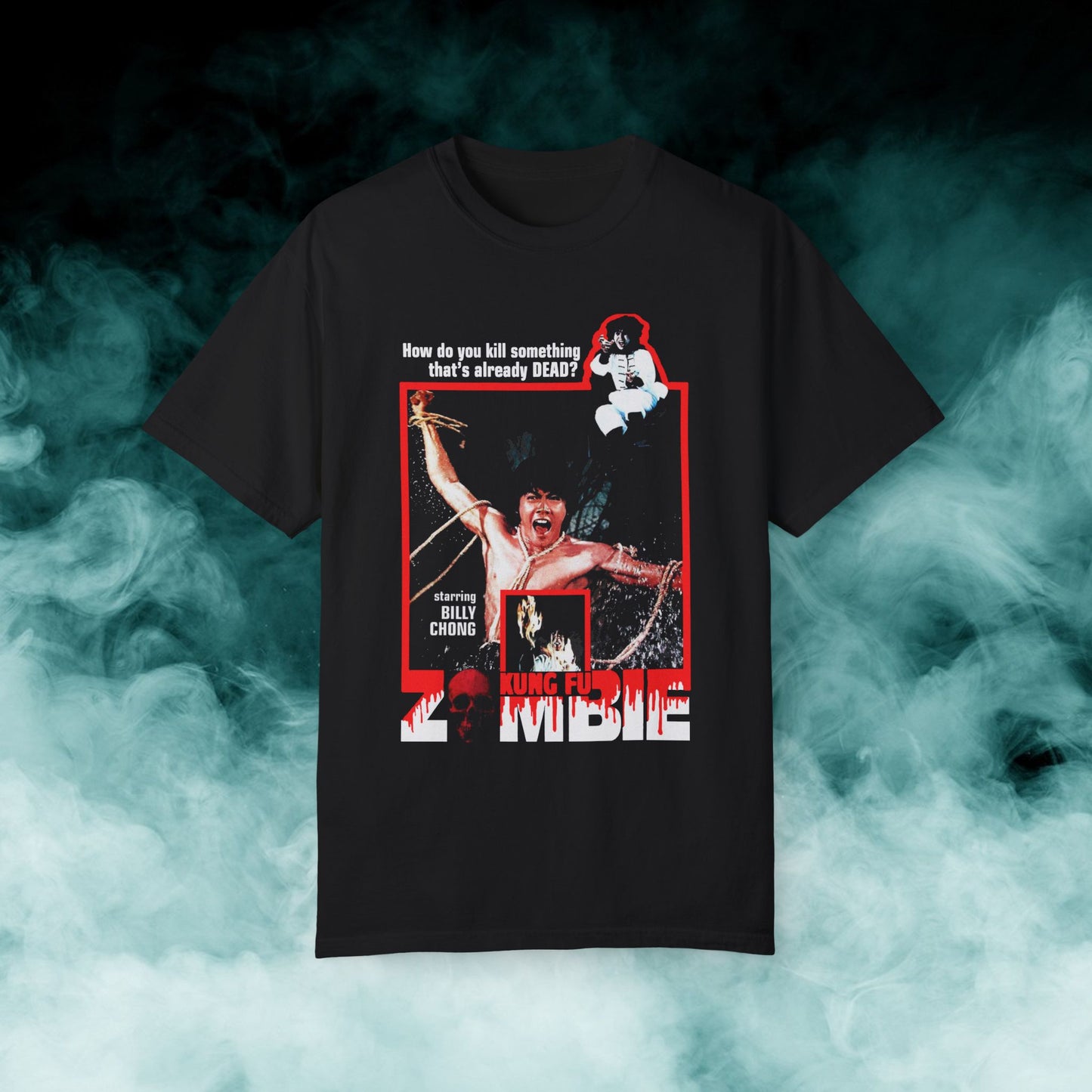 Kung Fu Zombie Horror Movie T-shirt (Merch)
