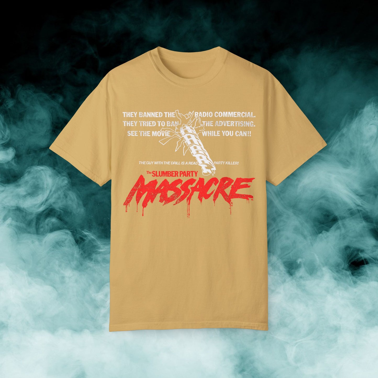 Slumber Party Massacre "Party Killer!" Horror Movie T-shirt (Merch)