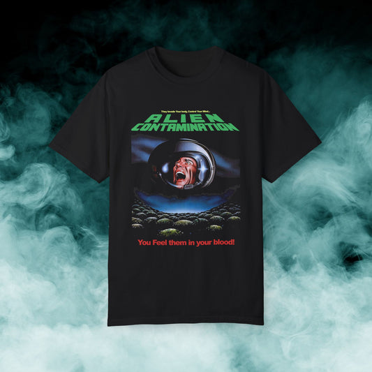 Alien Contamination Horror Movie T-shirt (Merch)