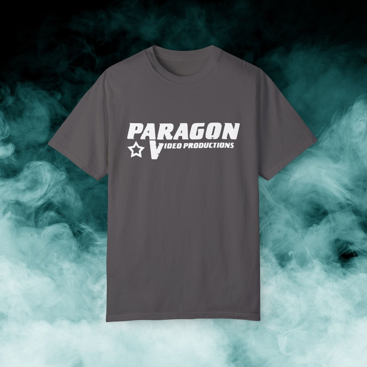 Paragon Video Productions Logo "White" Horror Movie T-shirt (Merch)