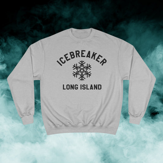 ICEBREAKER "Long Island" Black Logo Champion Crewneck (Merch)