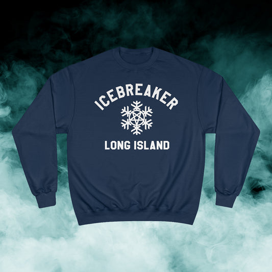 ICEBREAKER "Long Island" Black Logo Champion Crewneck (Merch)