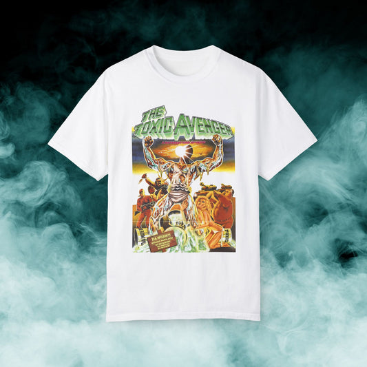 The Toxic Avenger "A different kind of hero!" Horror Movie T-shirt (Merch)