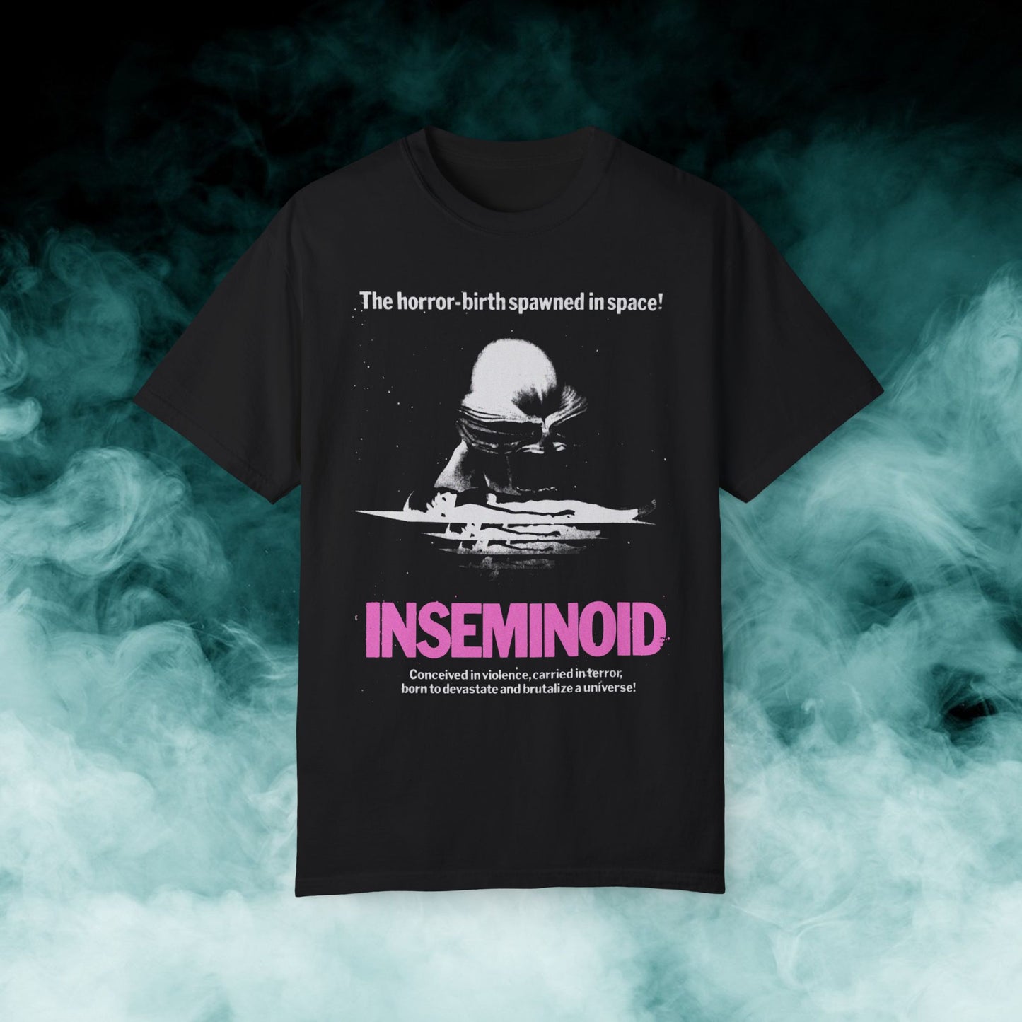 Inseminoid "the horror birth spawned in space!" Horror Movie T-shirt (Merch)
