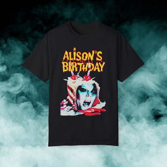 Alison's Birthday Horror Movie T-shirt (Merch)