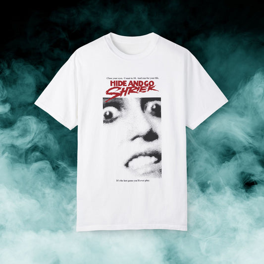 Hide and Go Shriek Horror Movie T-shirt (Merch)