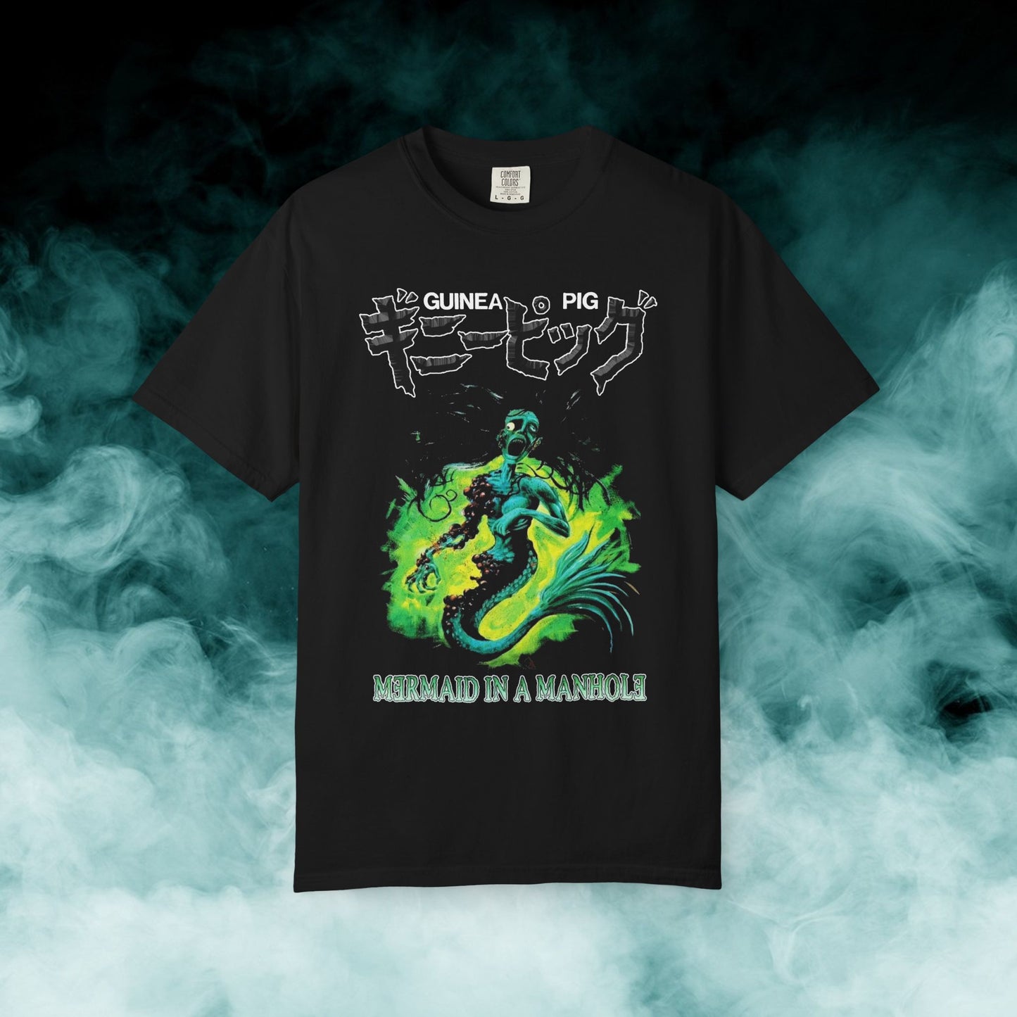 Guinea Pig: Mermaid in a Manhole Horror Movie T-shirt (Merch)