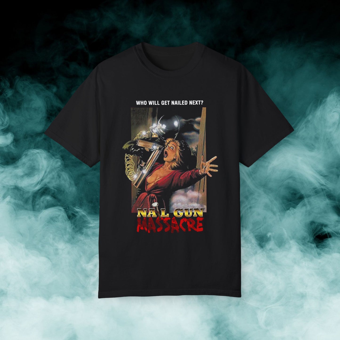 Nailgun Massacre Horror Movie T-shirt (Merch)