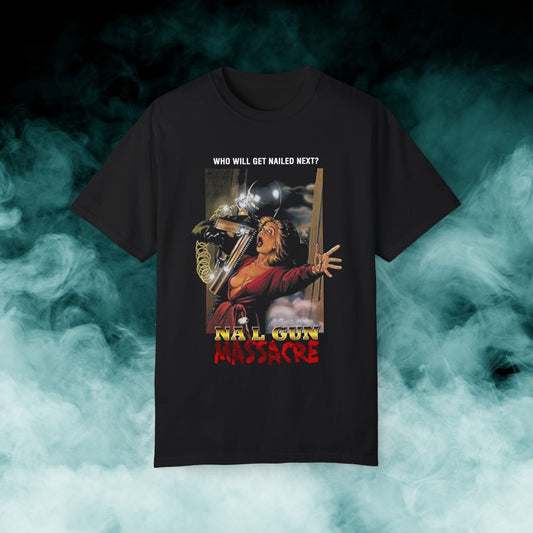 Nailgun Massacre Horror Movie T-shirt (Merch)