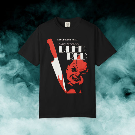 Deep Red Horror Movie T-shirt (Merch)