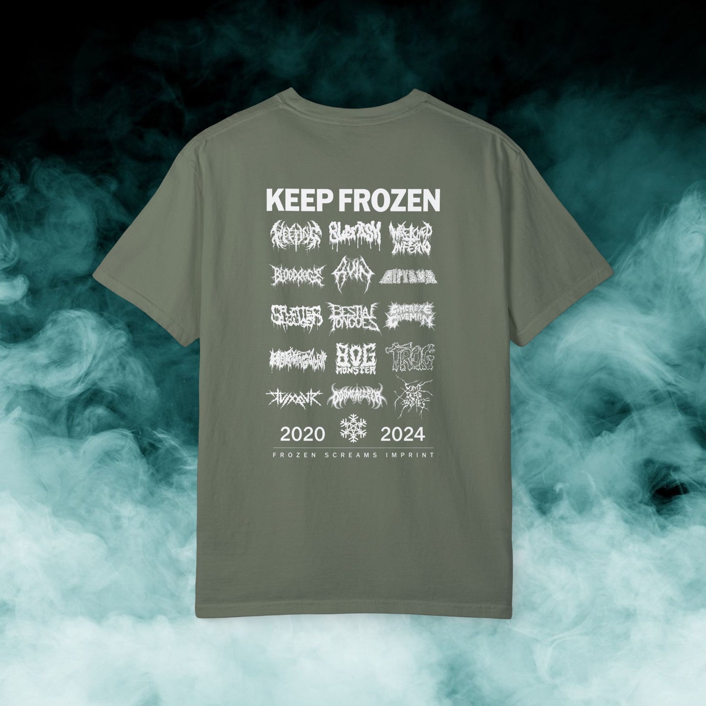 Frozen Screams Imprint "4-year Anniversary Roster" T-shirt (Merch)