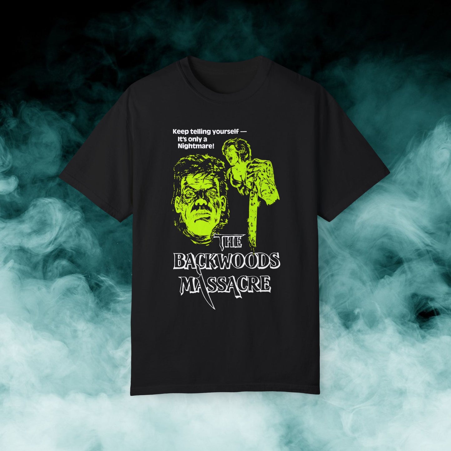 The Backwoods Massacre Horror Movie T-shirt (Merch)